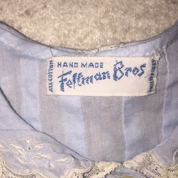 Fellman Bro’s Hand Made Sz 0-3 mos cotton dress - Picture 6 of 8